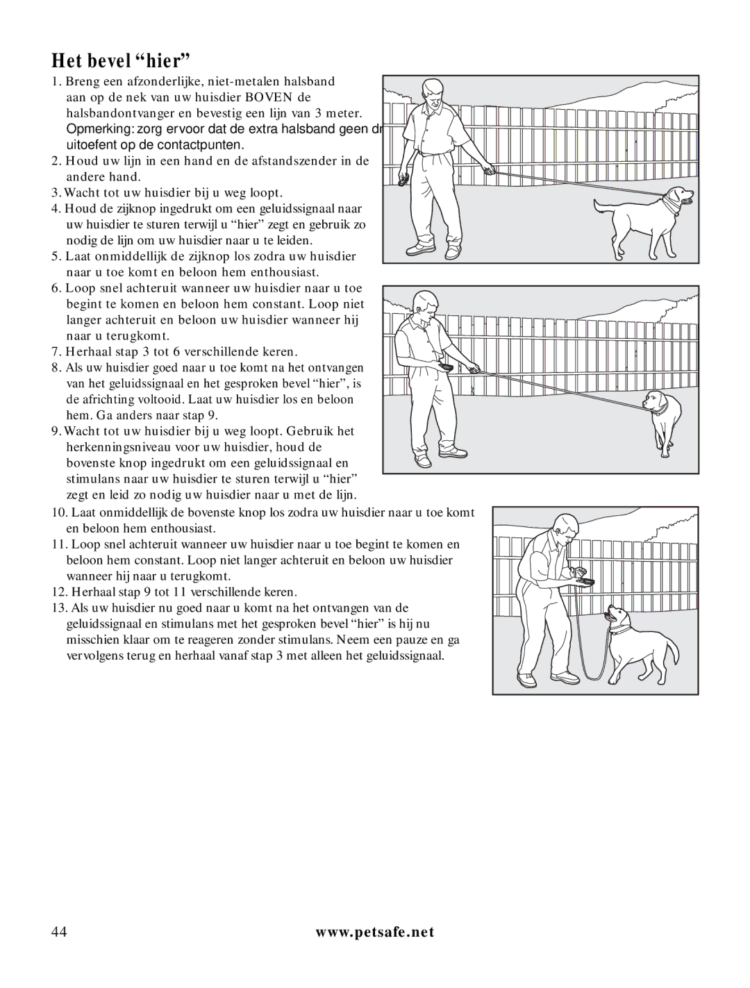 Petsafe LDT-433 manuel dutilisation Het bevel hier 