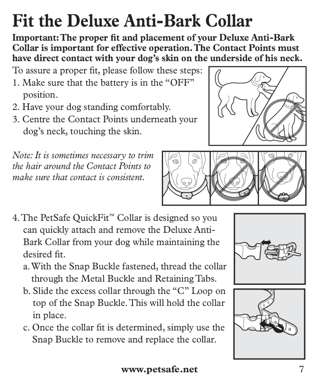 Petsafe PBC 19-11924 manuel dutilisation Fit the Deluxe Anti-Bark Collar 