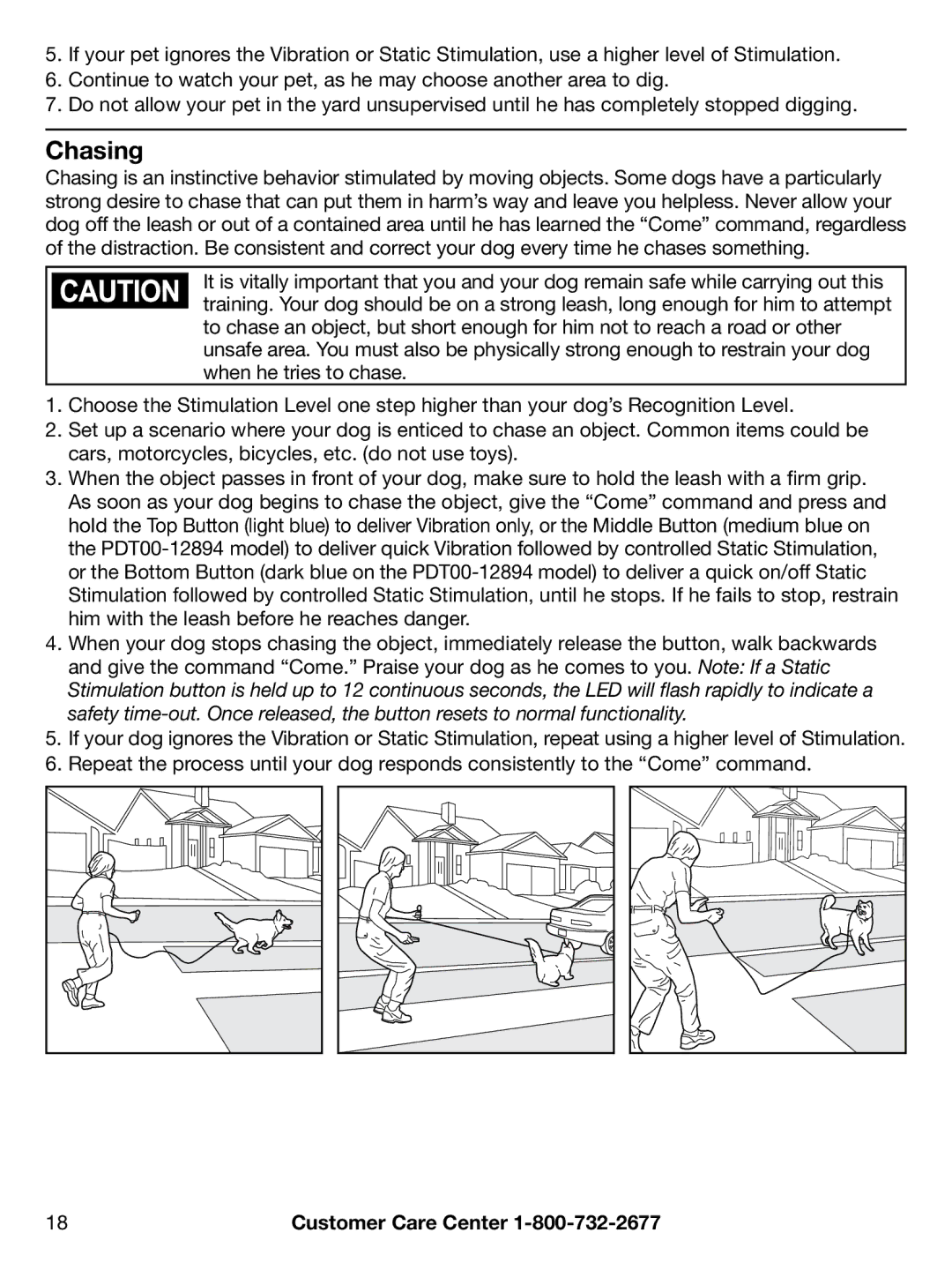 Petsafe PAC00-12893, PDT00-12894, PDT00-12892, PAC00-12914 manual Chasing 