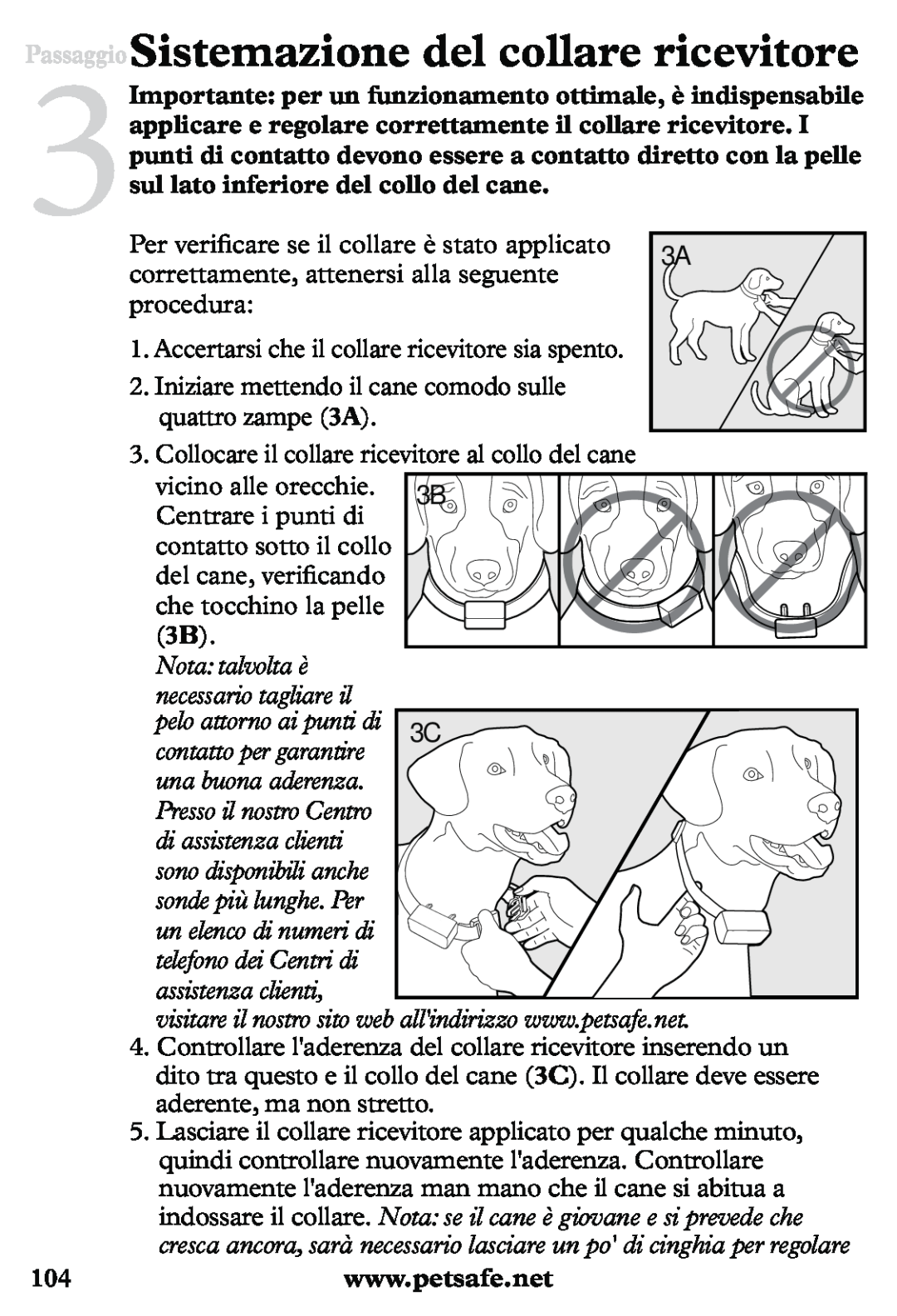 Petsafe PDT20-11939 manuel dutilisation PassaggioSistemazione del collare ricevitore 