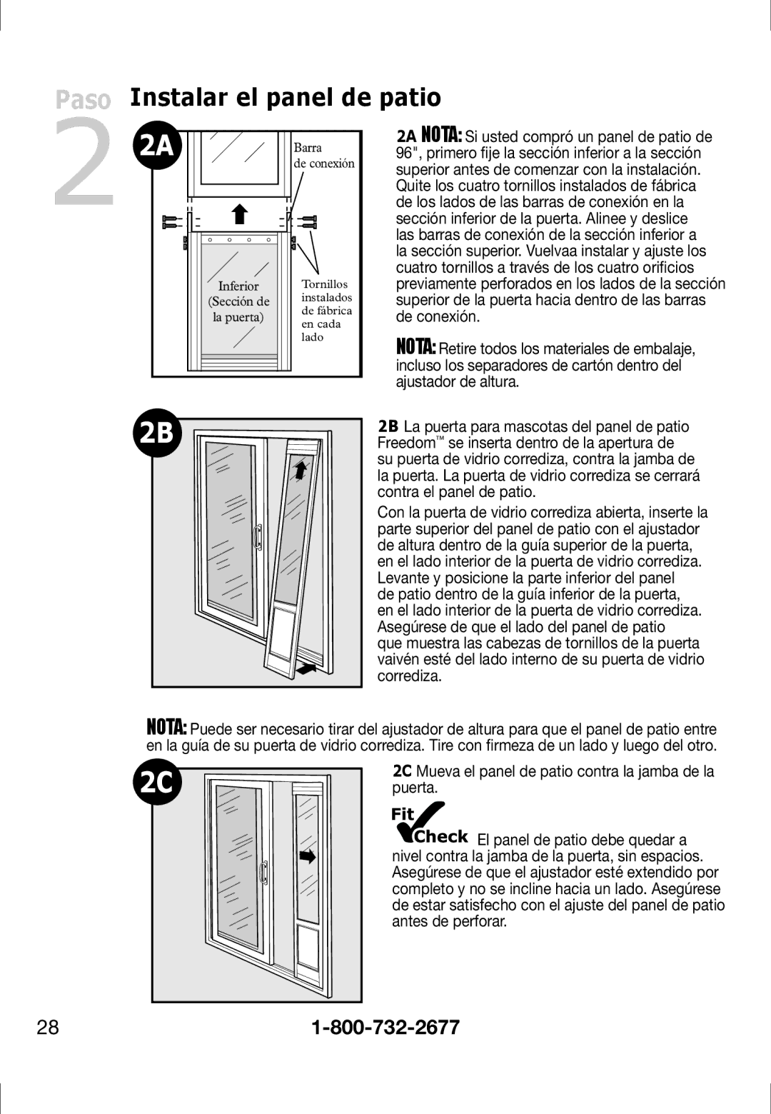 Petsafe PPA11-13130, PPA11-13141, PPA11-13135, PPA11-13134, PPA11-13129, PPA11-13127, PPA11-13132 Instalar el panel de patio 