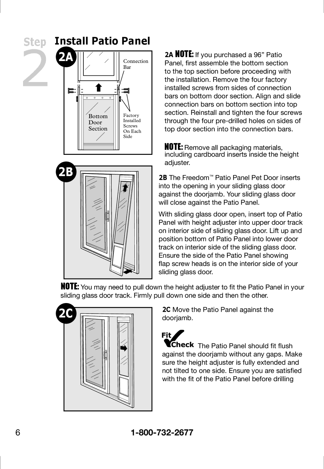 Petsafe PPA11-13098, PPA11-13141, PPA11-13135, PPA11-13134, PPA11-13129, PPA11-13127, PPA11-13132 Install Patio Panel 