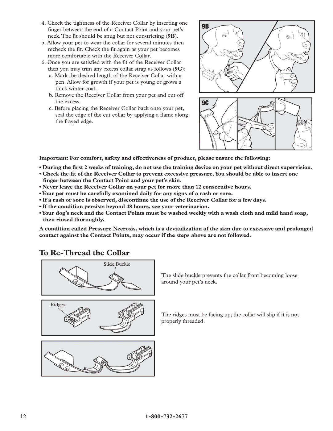 Petsafe RFA-67 manual To Re-Thread the Collar 