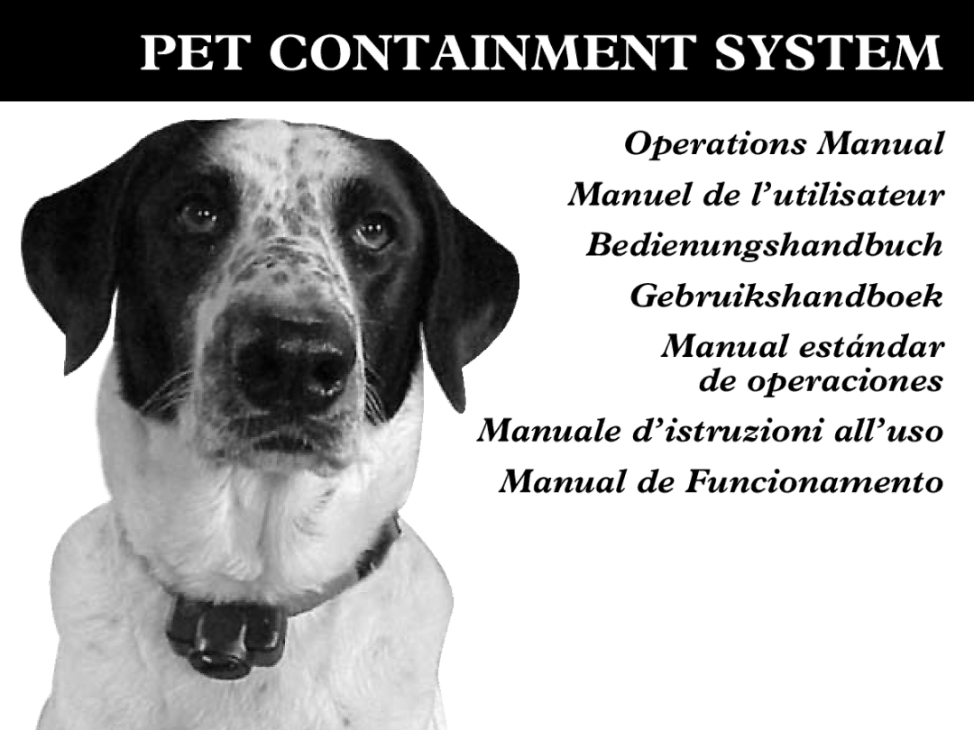 Petsafe UL-275 manual PET Containment System 