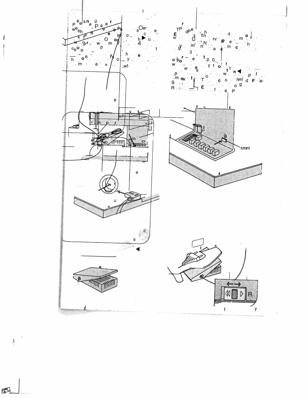 Pfaff 1014 Electrical Connection, Press Master, Starts, Depressed Faster, Electronic Foot Control, Serves, Needle 