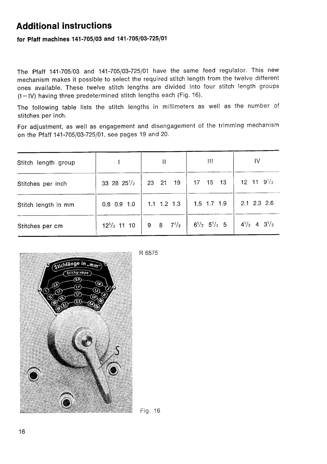 Pfaff 141 manual 