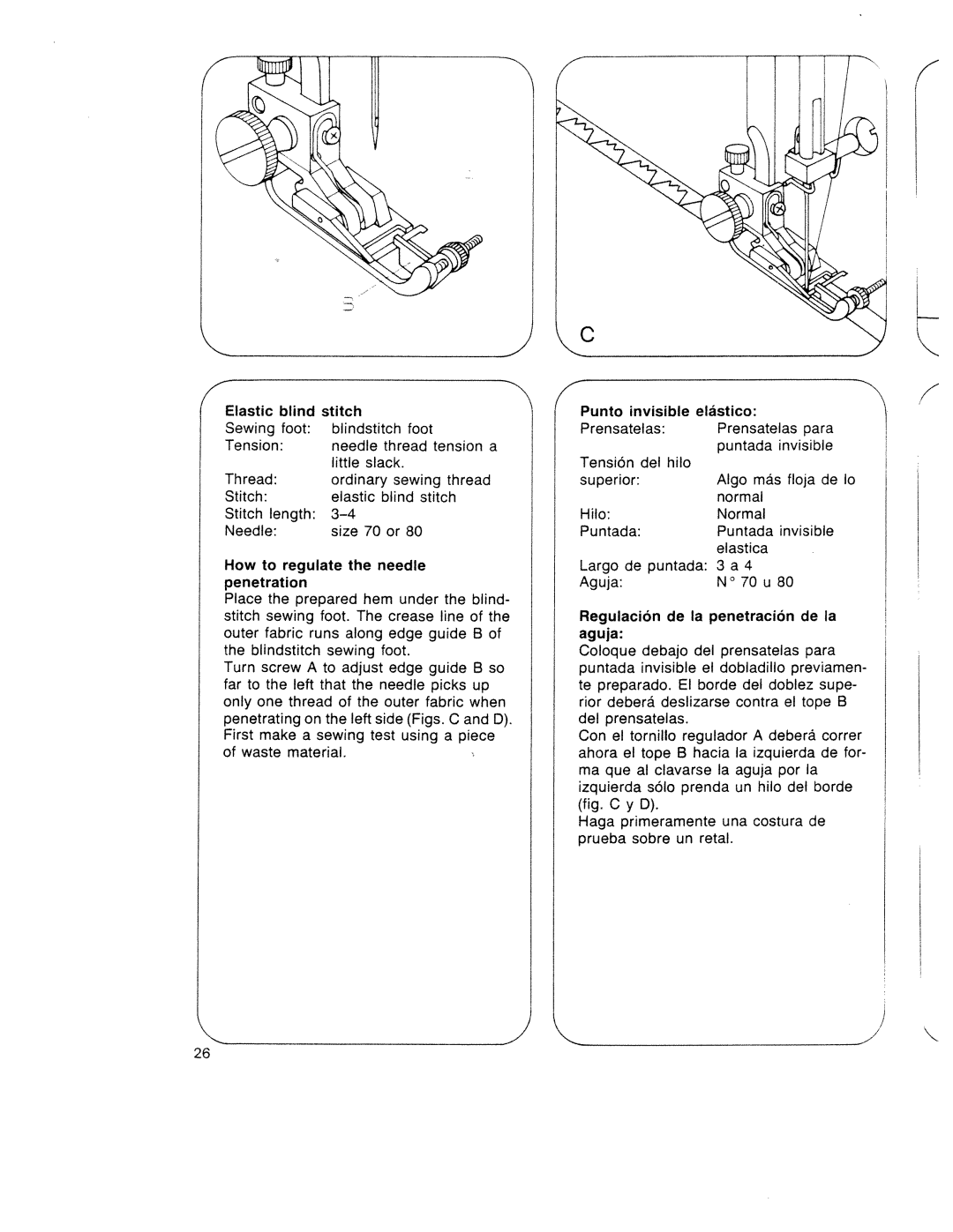 Pfaff 340.521.541.721.741 manual Penetration 