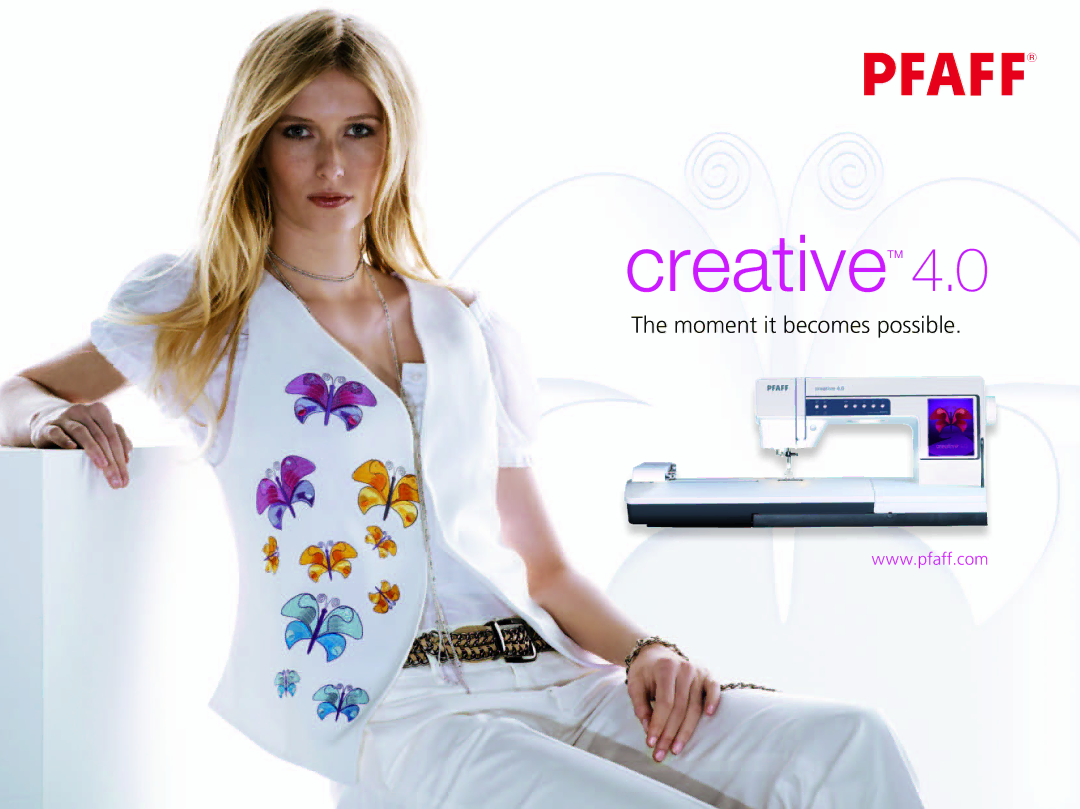 Pfaff 4.0 manual CreativeTM 