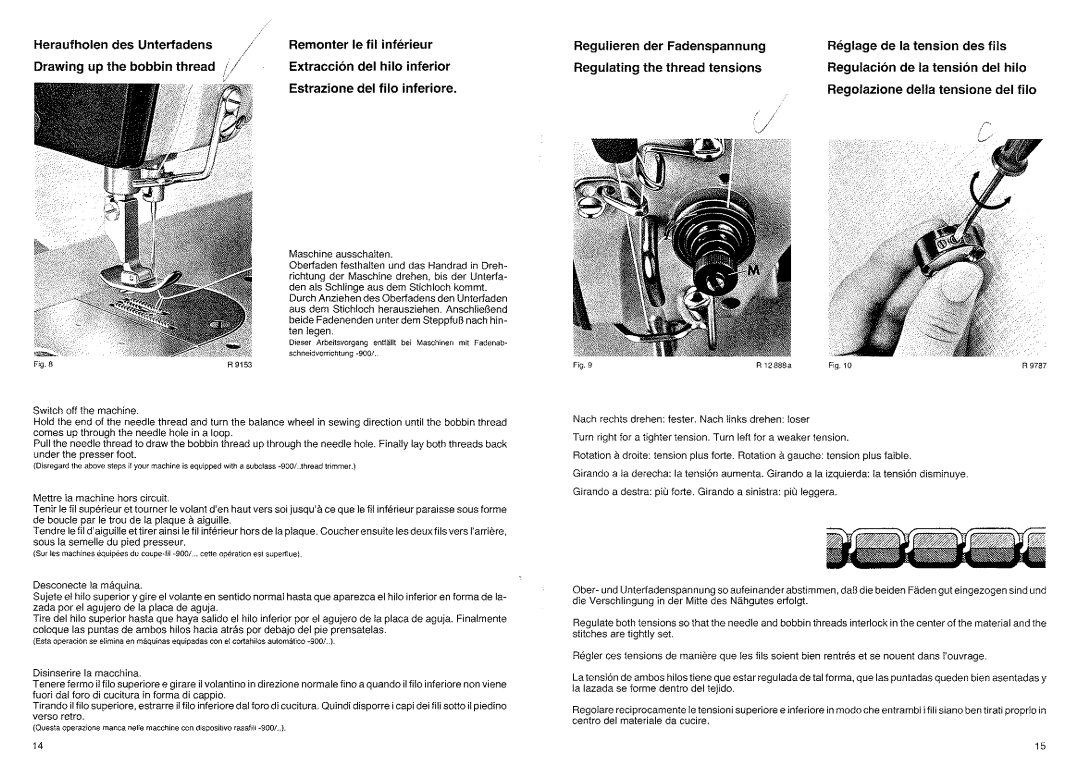 Pfaff 463 AND 463 H, 463H manual 