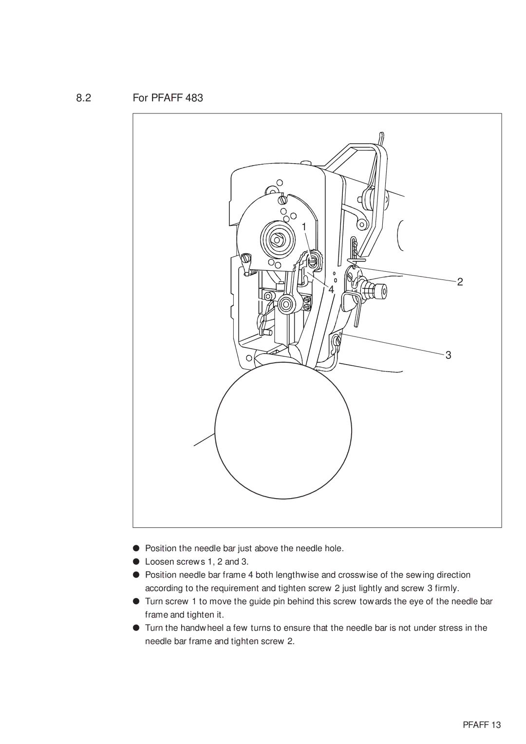 Pfaff 483, 481 service manual For Pfaff 