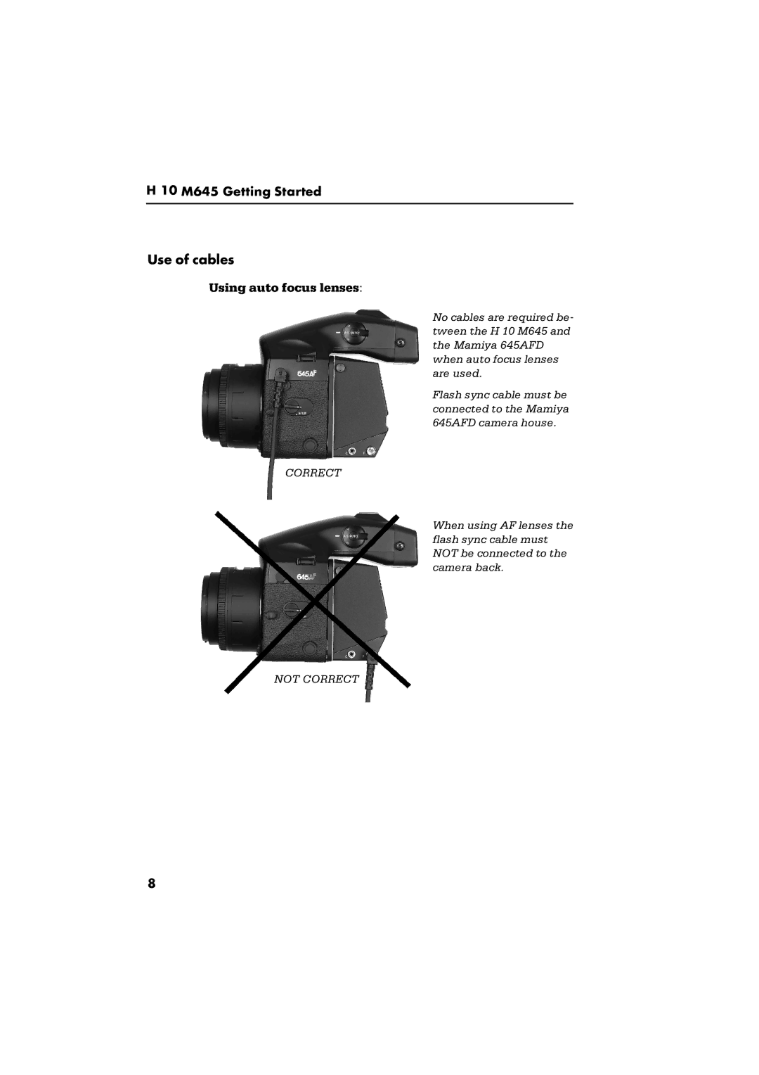 Phase One H 10 M645 manual Correct 