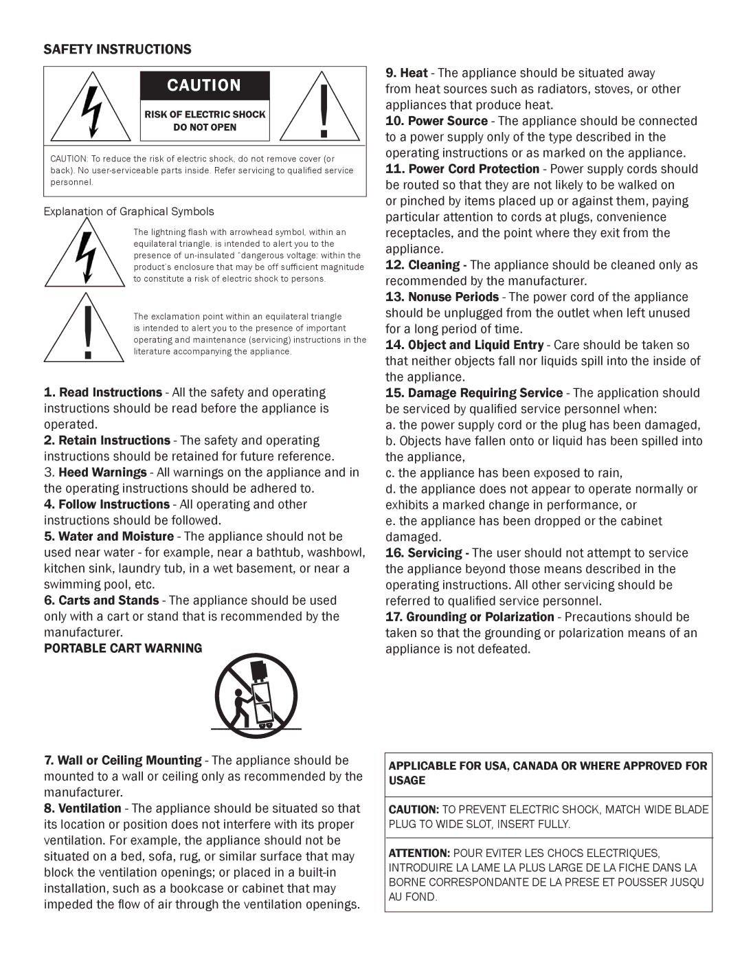 Phase Technology FL-12, FL-10, FL-8 owner manual Safety Instructions, Explanation of Graphical Symbols 