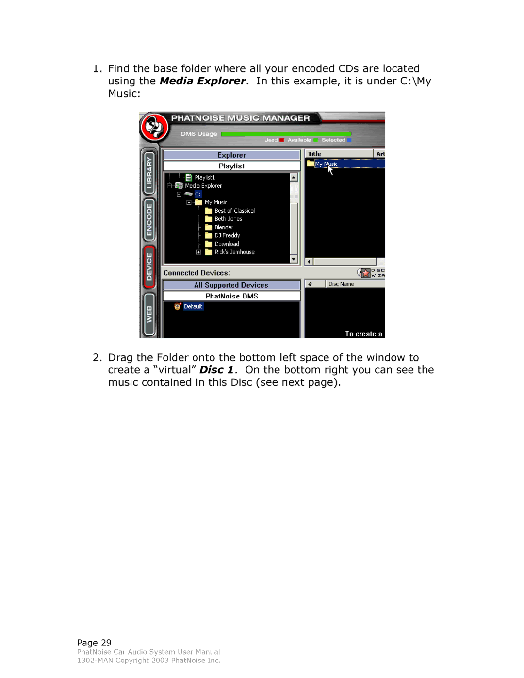 PhatNoise Car Audio System manual MAN Copyright 2003 PhatNoise Inc 