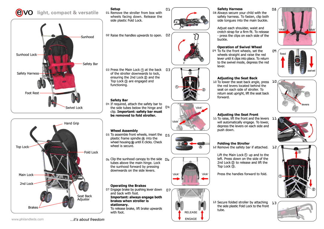 Phil & Teds Evo manual 