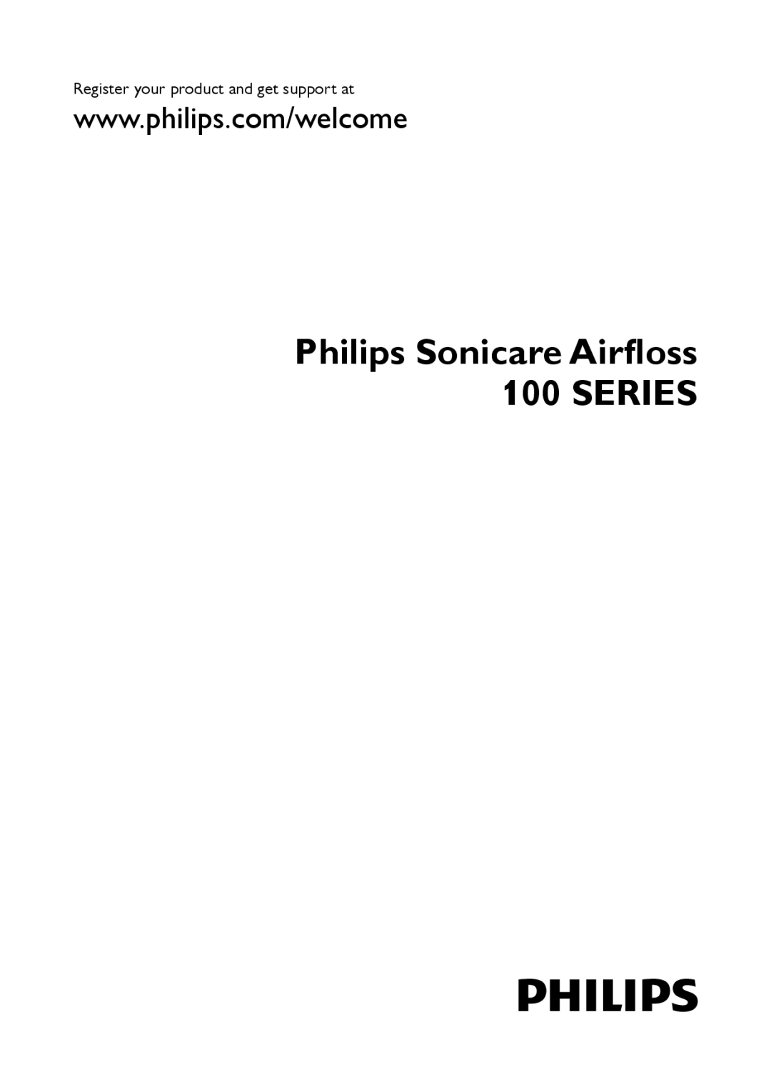 Philips 100 series manual Philips Sonicare Airfloss Series 