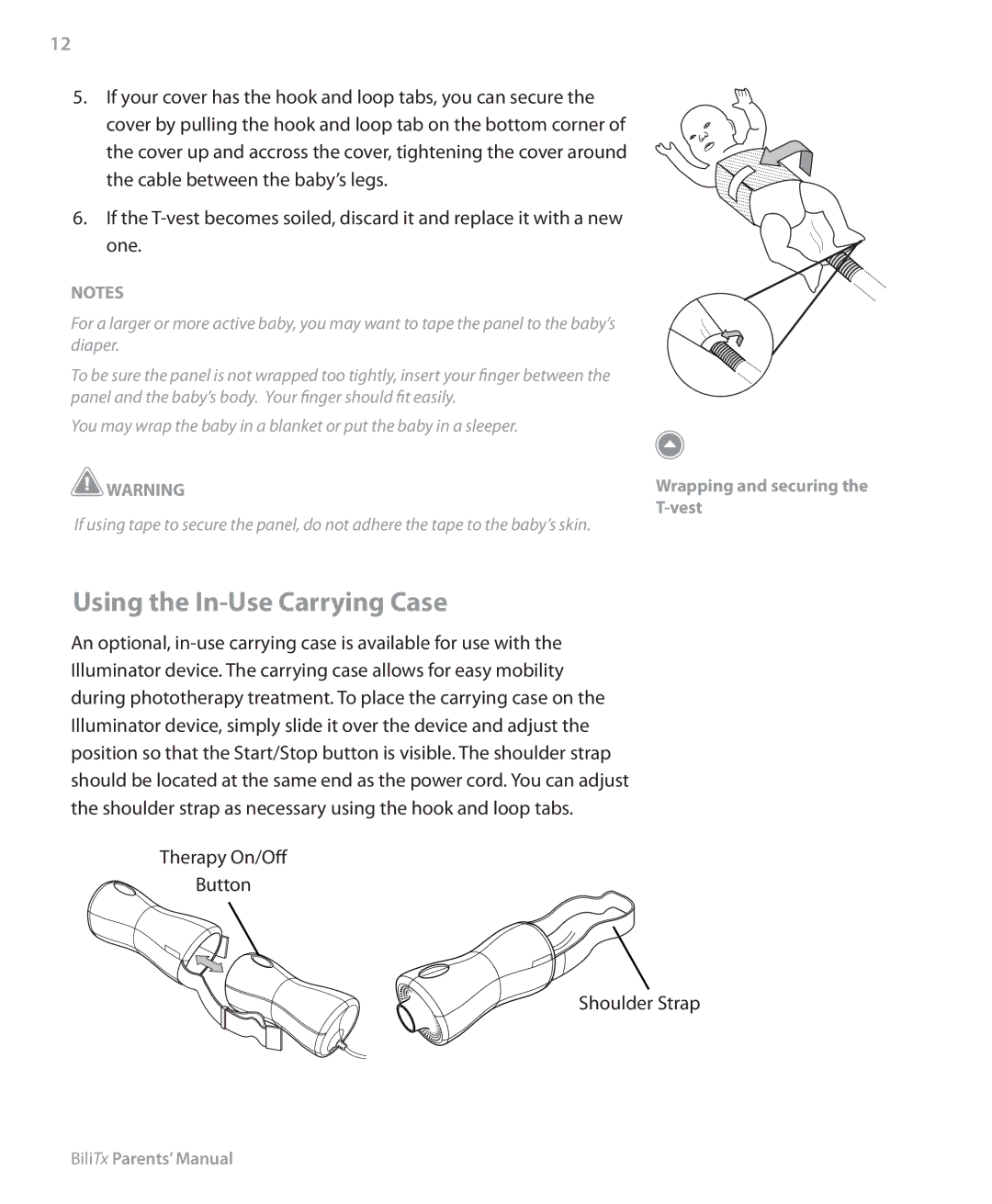 Philips 1045219 manual Using the In-Use Carrying Case 