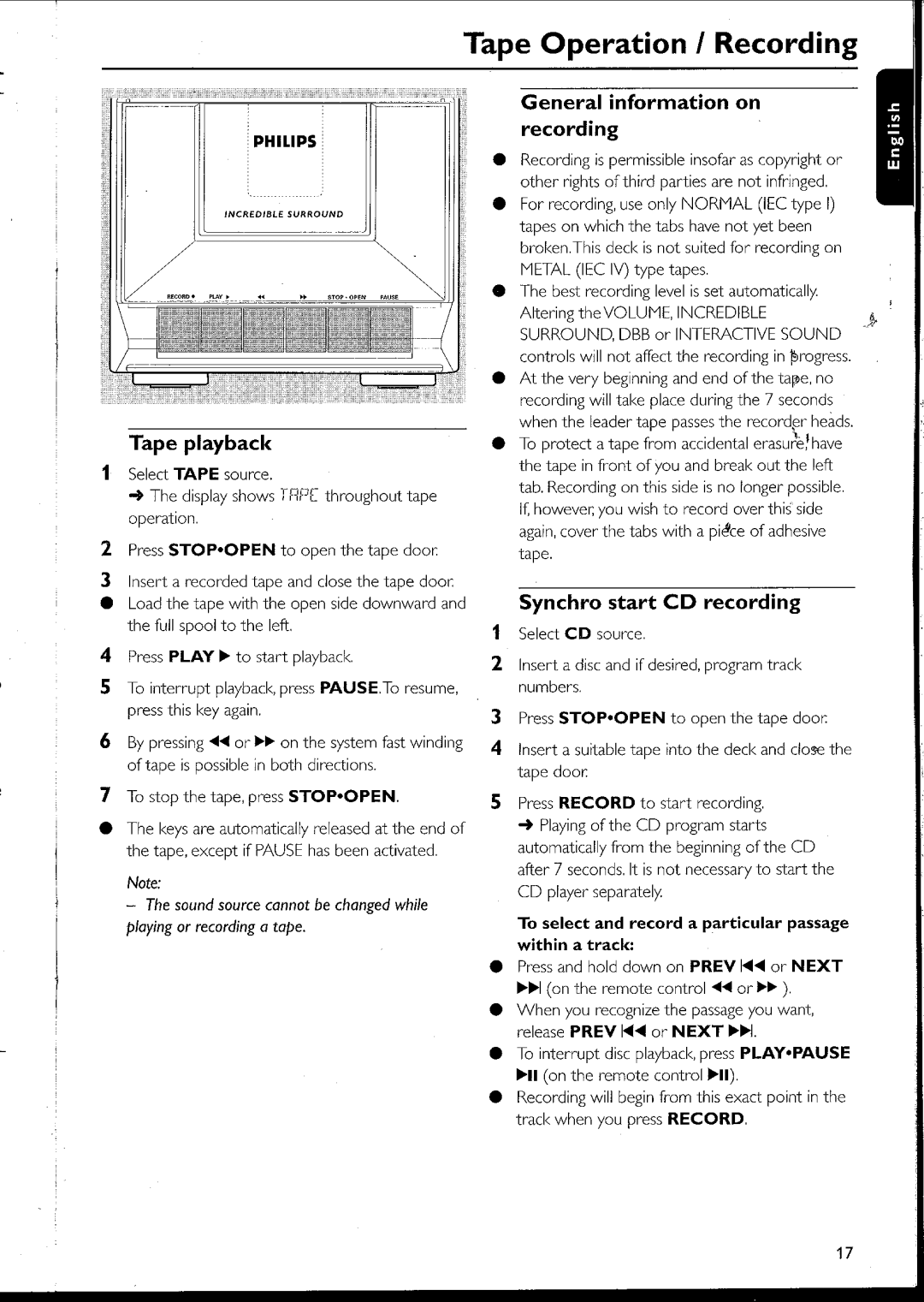 Philips 105 manual 