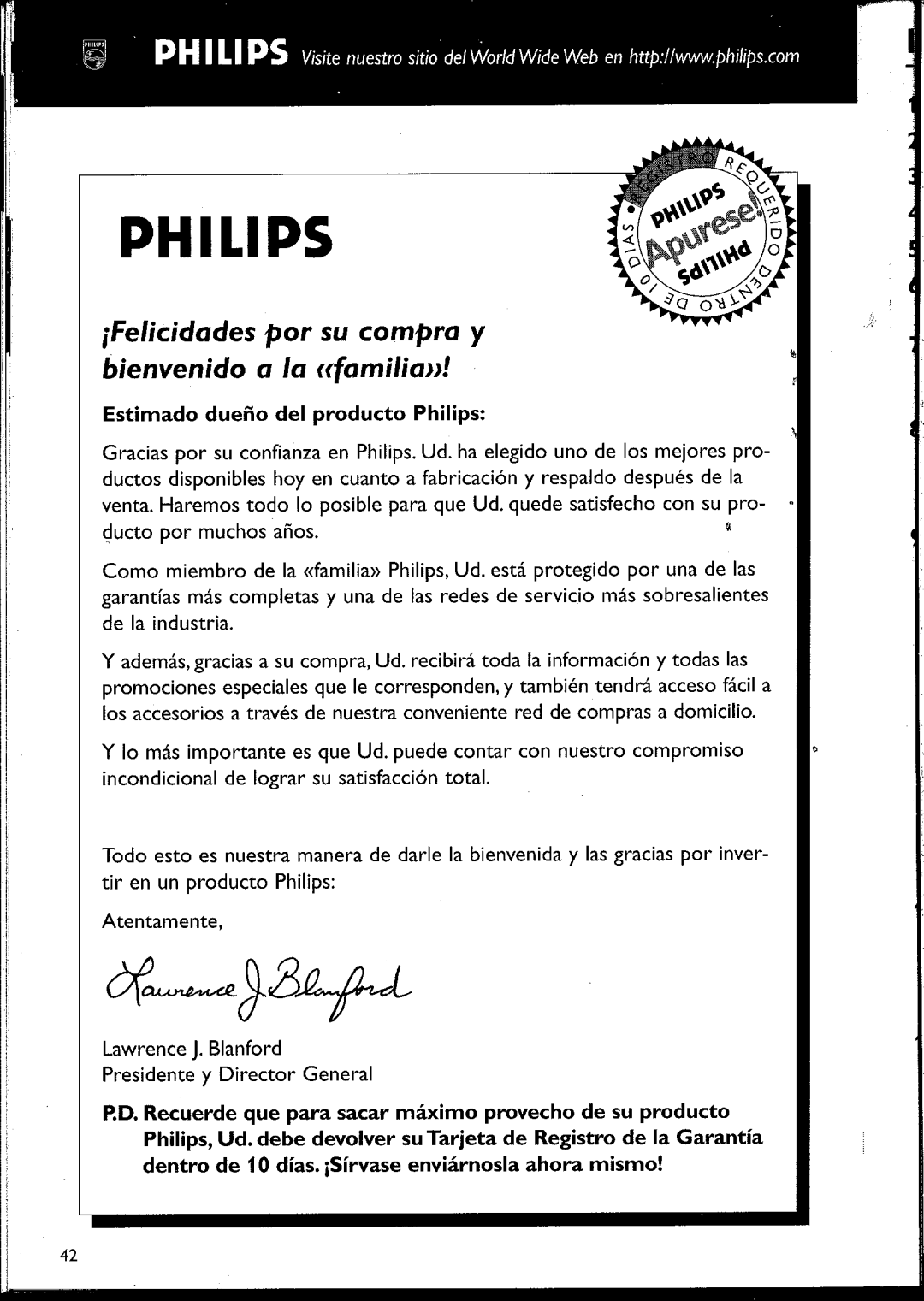 Philips 105 manual 