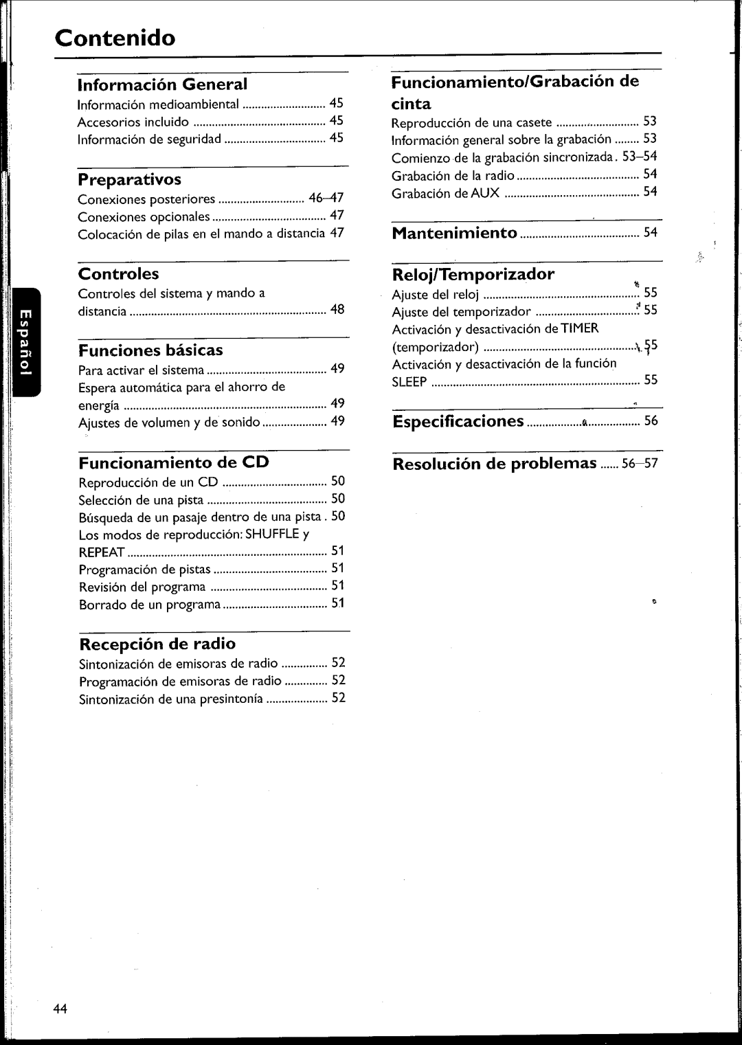 Philips 105 manual 