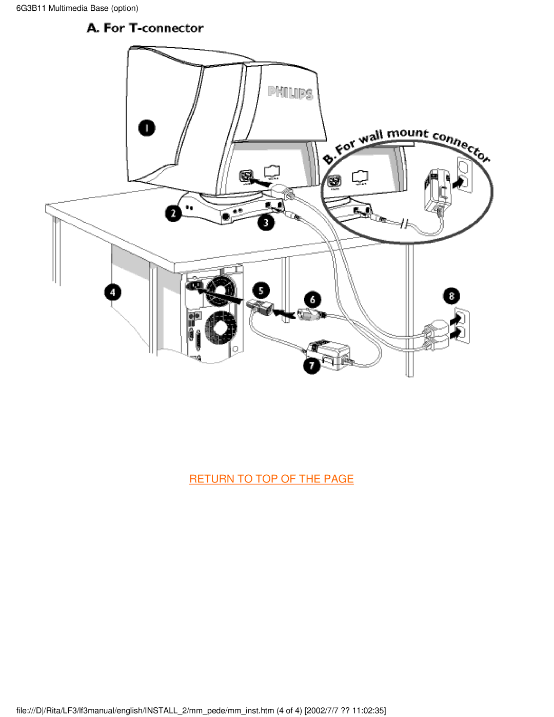 Philips 107B user manual Return to TOP 