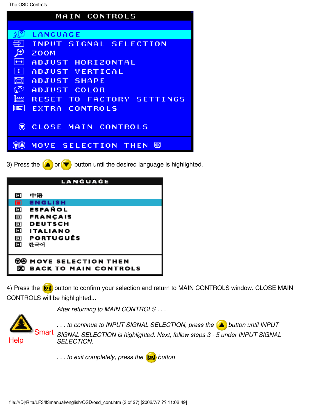 Philips 107B user manual Smart 