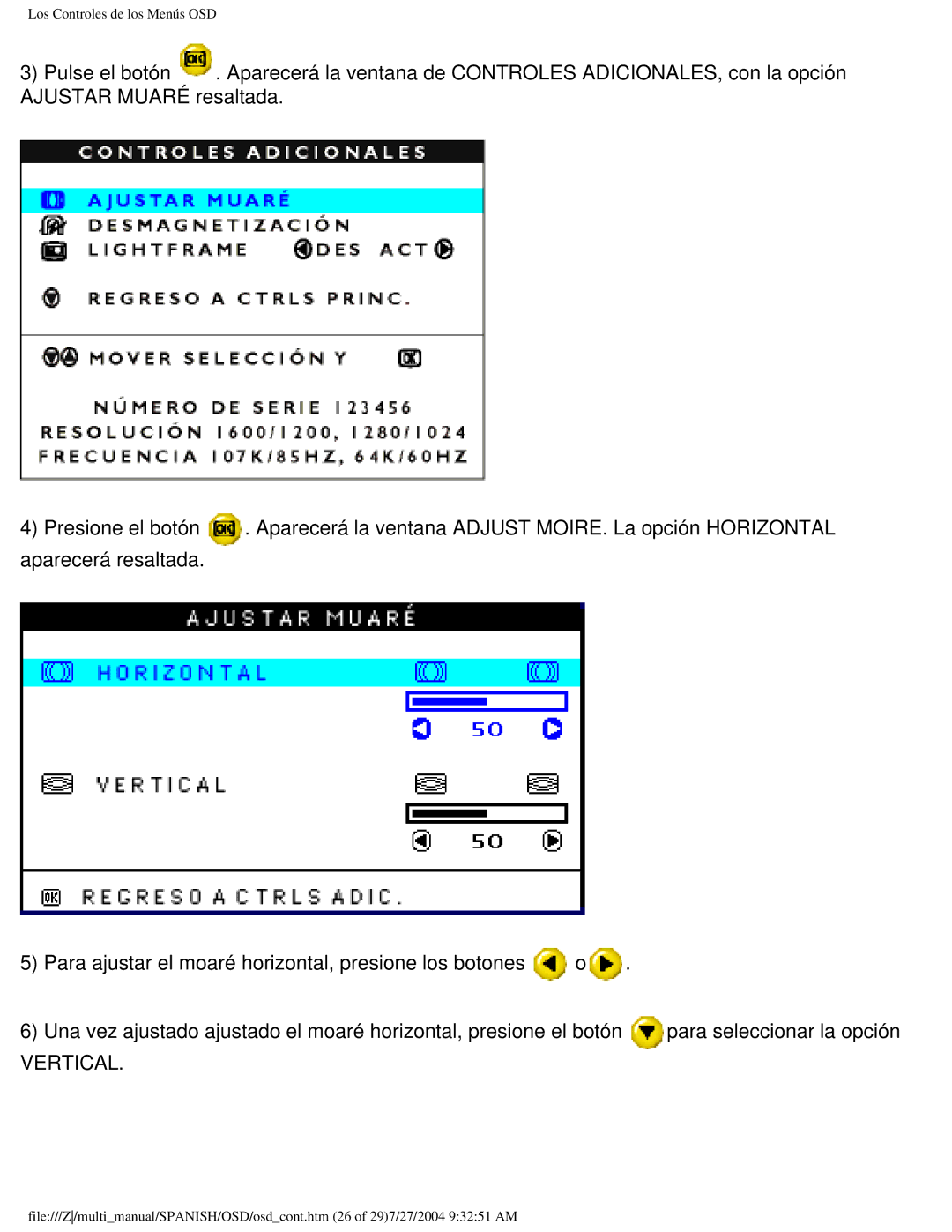 Philips 107B user manual Vertical 