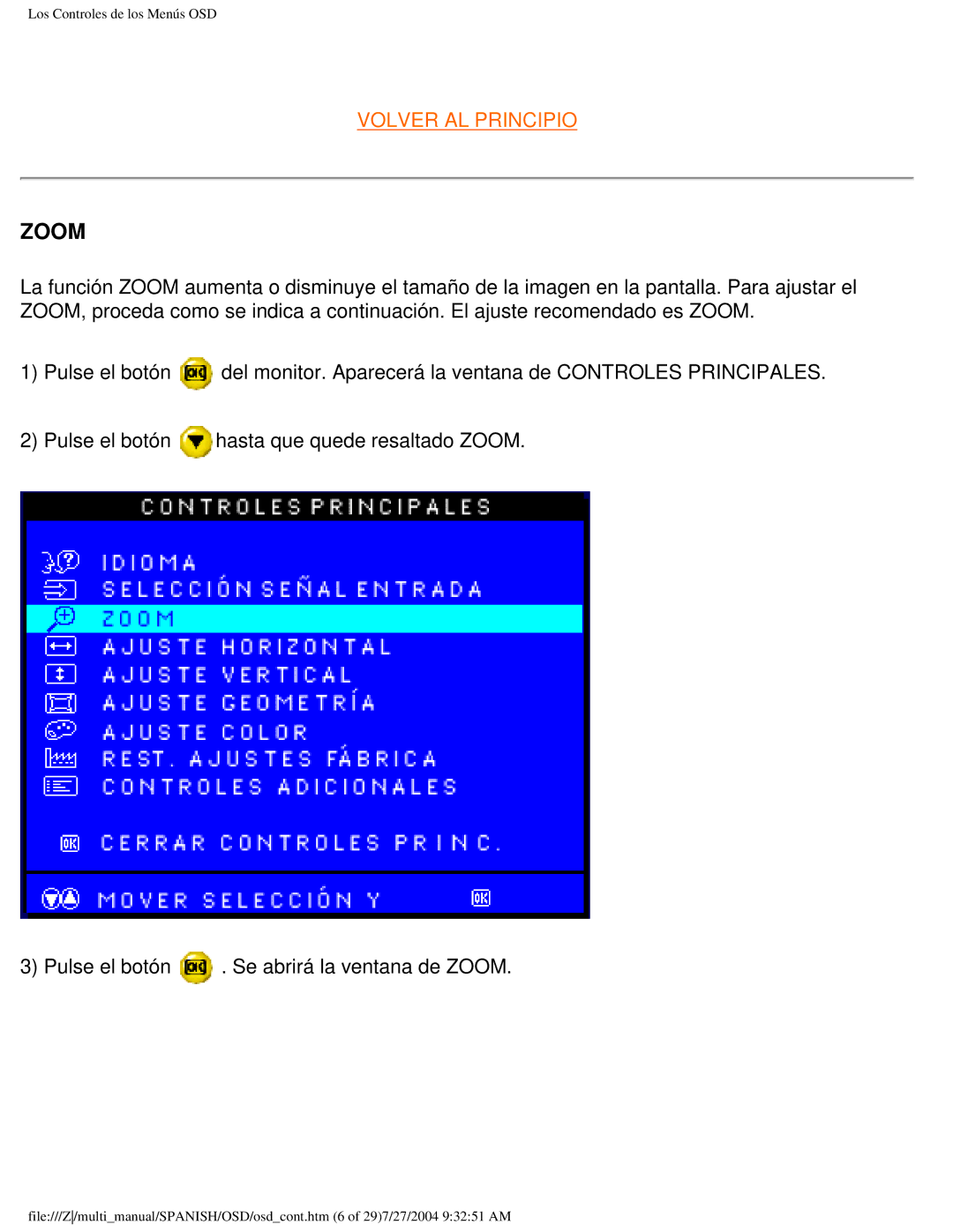 Philips 107B user manual Zoom 