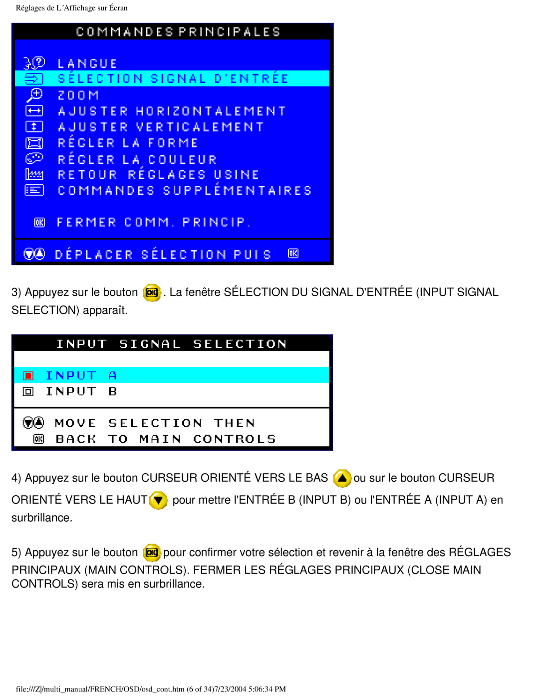 Philips 107B3 user manual Orienté Vers LE Haut 