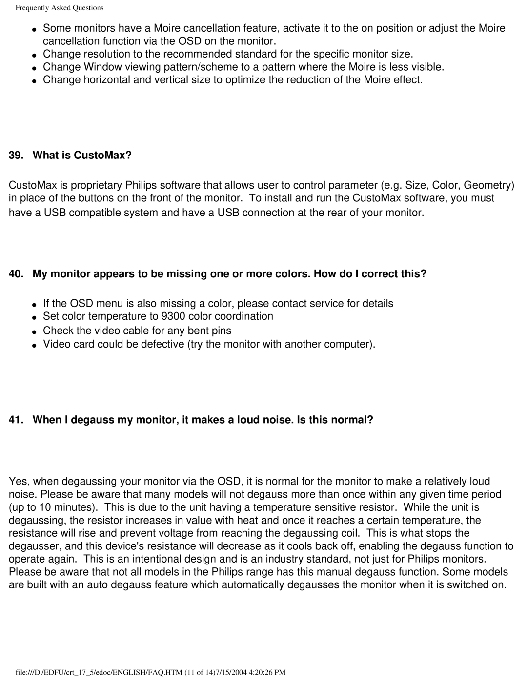 Philips 107C user manual What is CustoMax? 