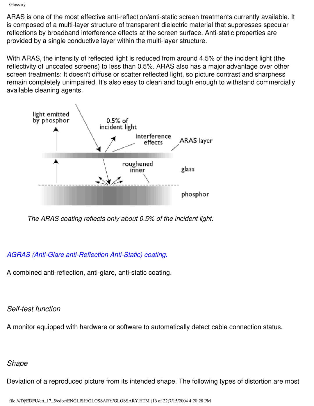 Philips 107C user manual Self-test function, Shape 