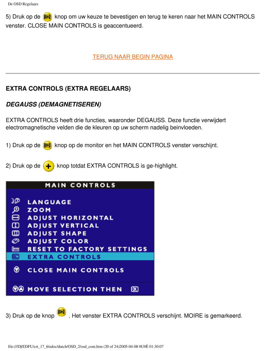 Philips 107C user manual Degauss Demagnetiseren 