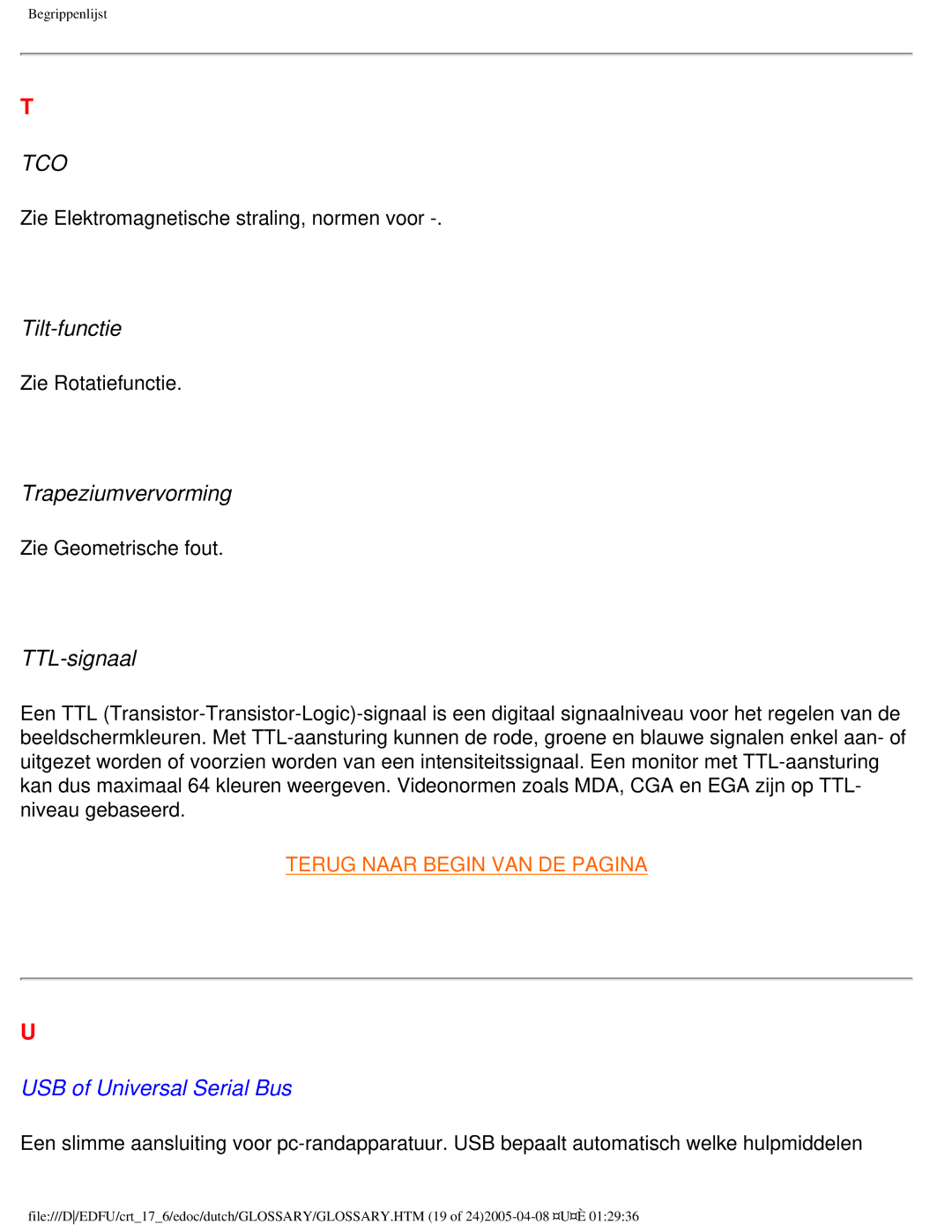 Philips 107C user manual Tilt-functie, Trapeziumvervorming, TTL-signaal 