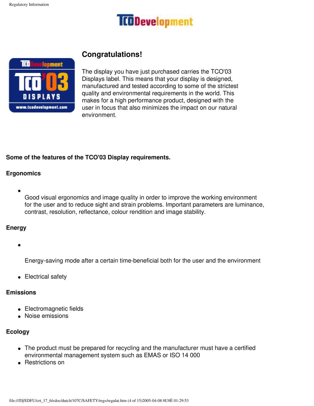 Philips 107C user manual Congratulations 