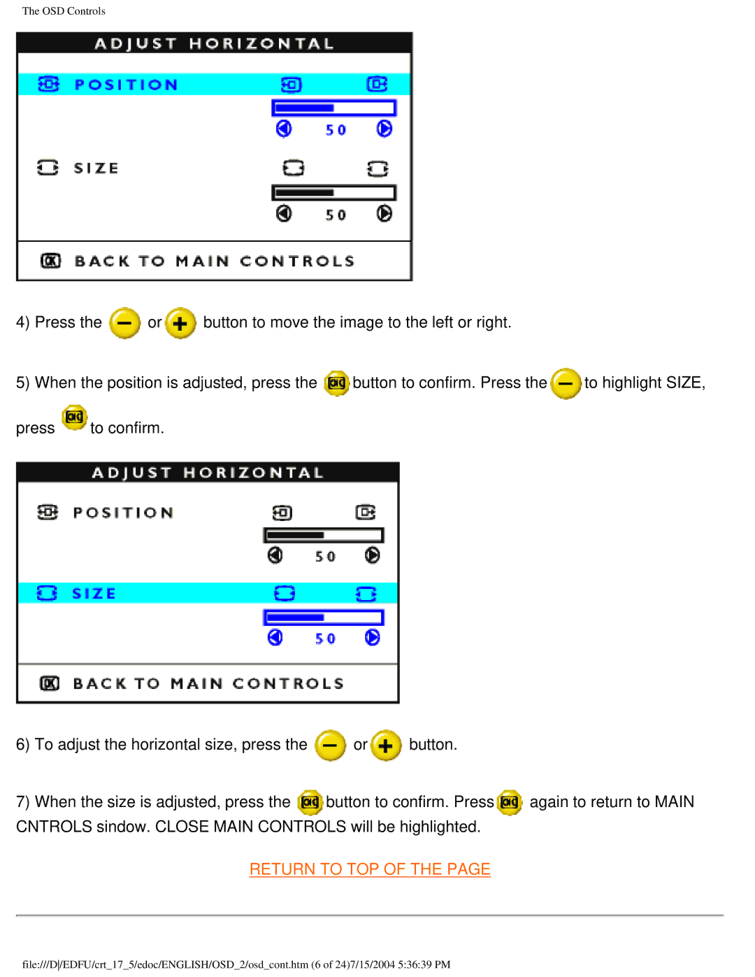 Philips 107G user manual Return to TOP 