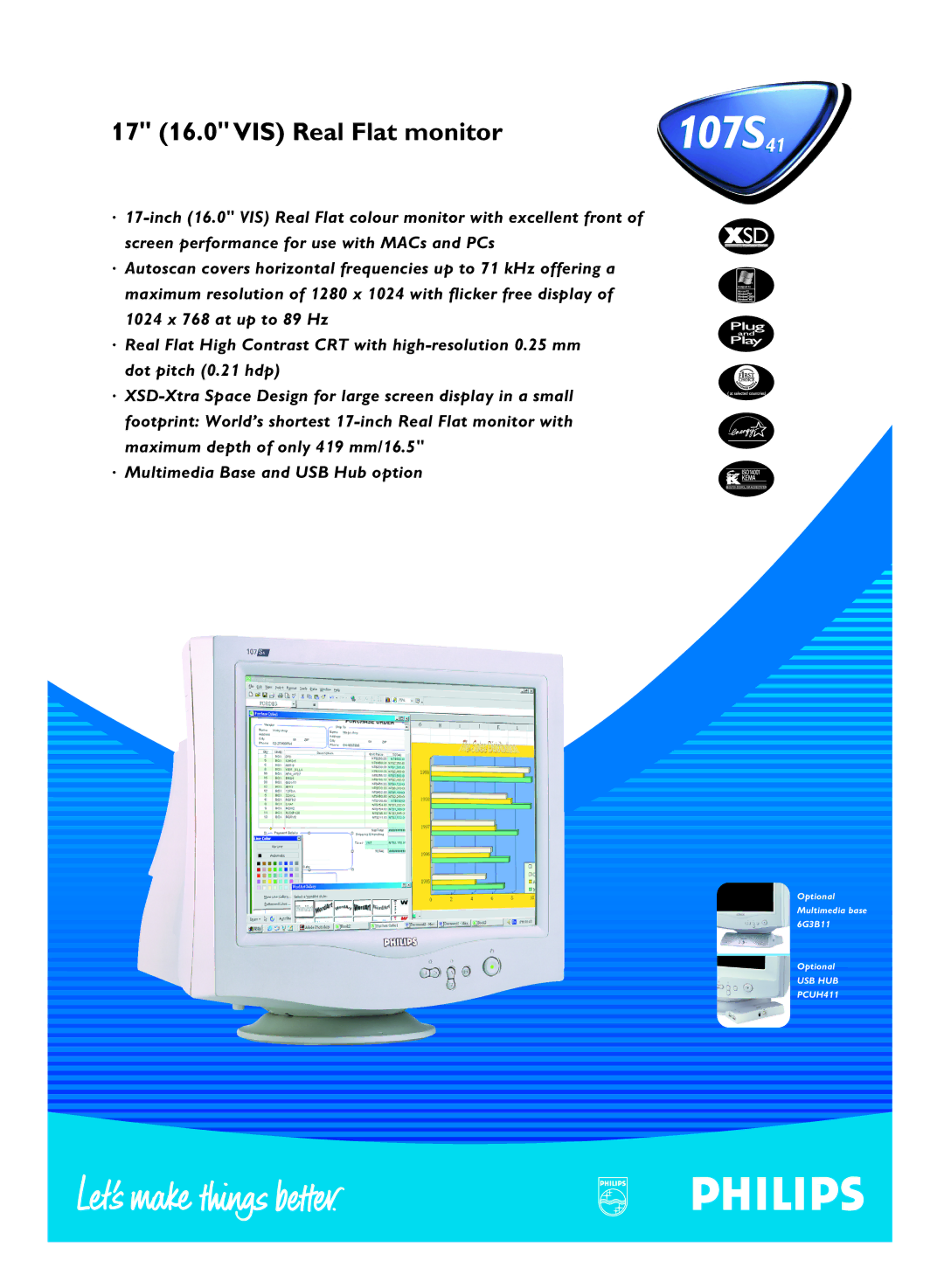 Philips 107S41 manual 