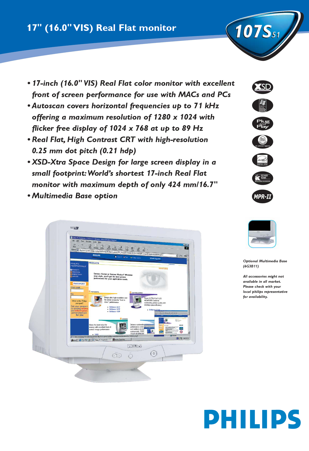 Philips 107S51 manual 