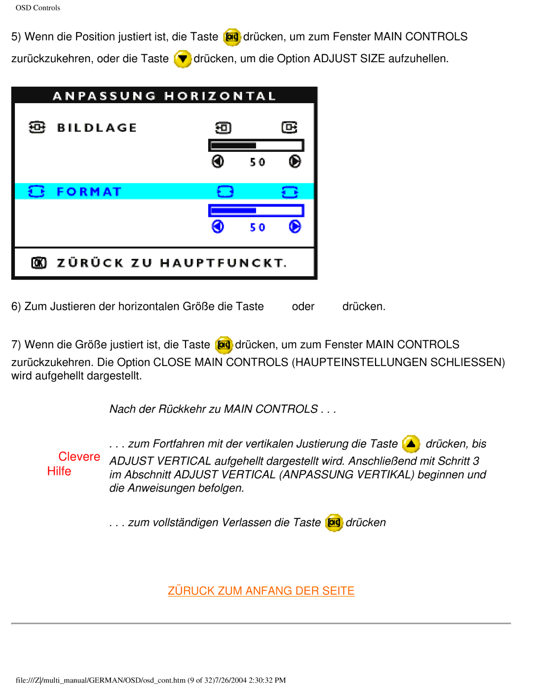 Philips 107T user manual Clevere Hilfe 