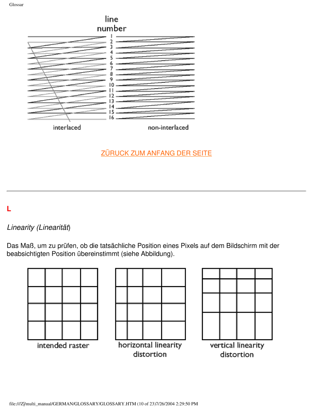 Philips 107T user manual Linearity Linearität 