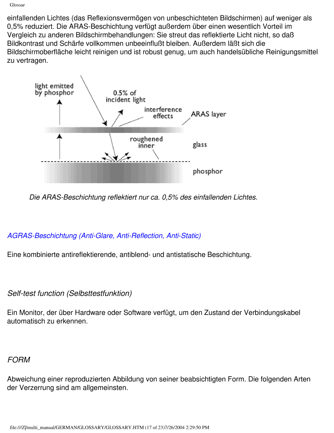 Philips 107T user manual Self-test function Selbsttestfunktion, Form 