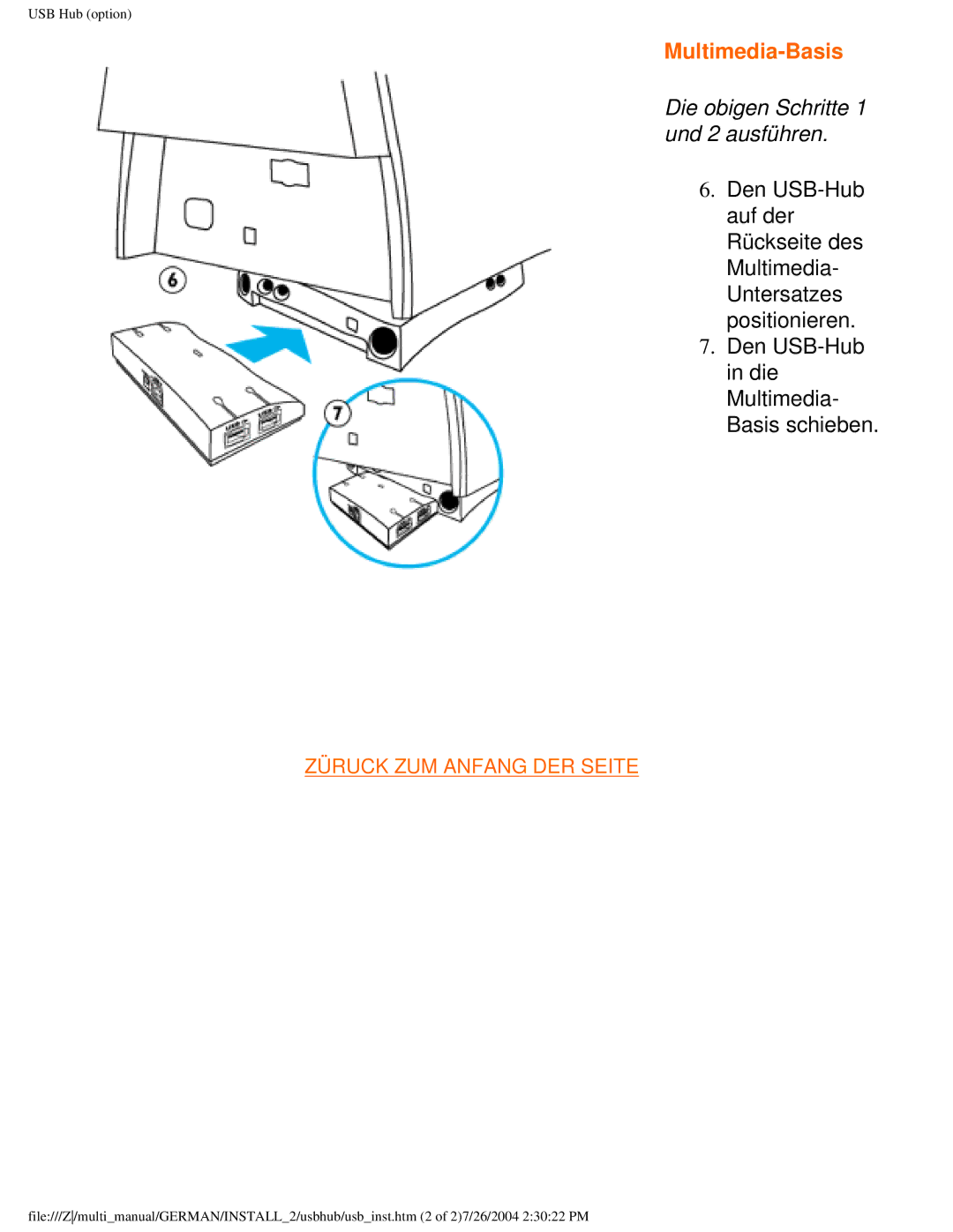 Philips 107T user manual Multimedia-Basis, Die obigen Schritte 1 und 2 ausführen 