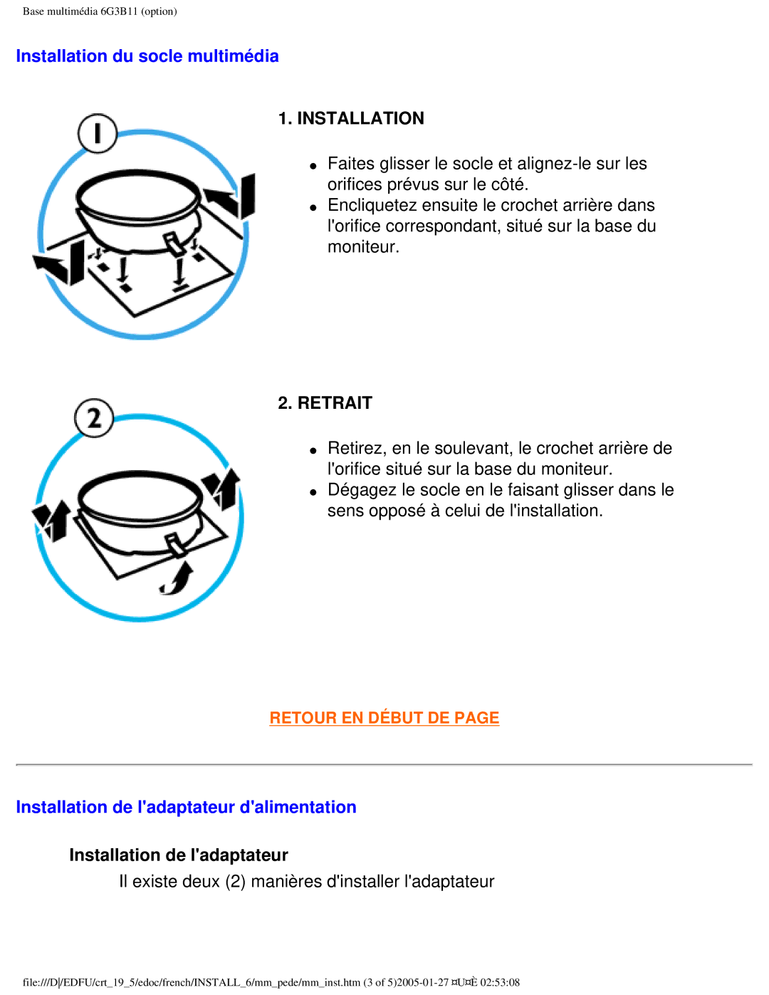 Philips 109ES user manual Installation 