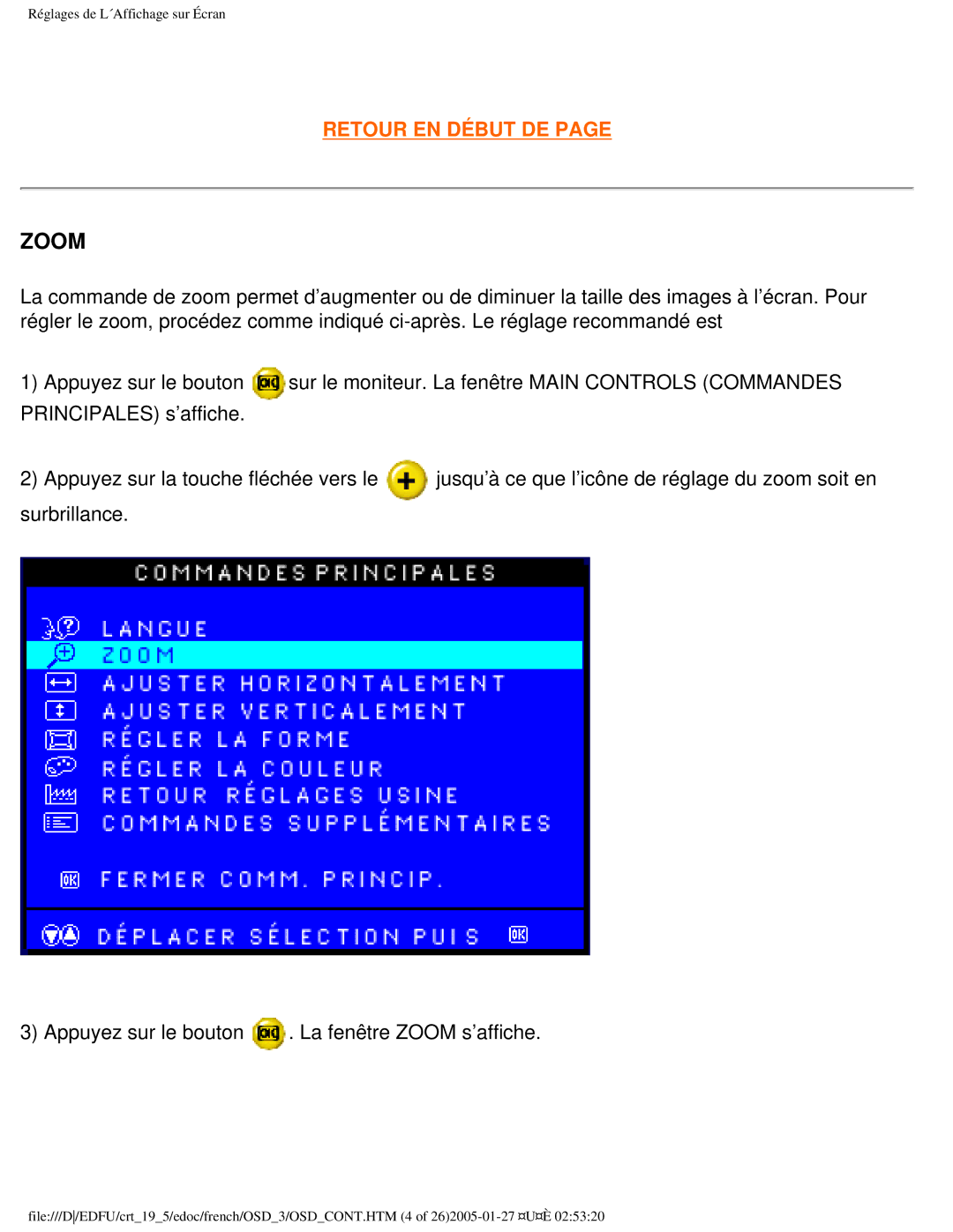 Philips 109ES user manual Zoom 