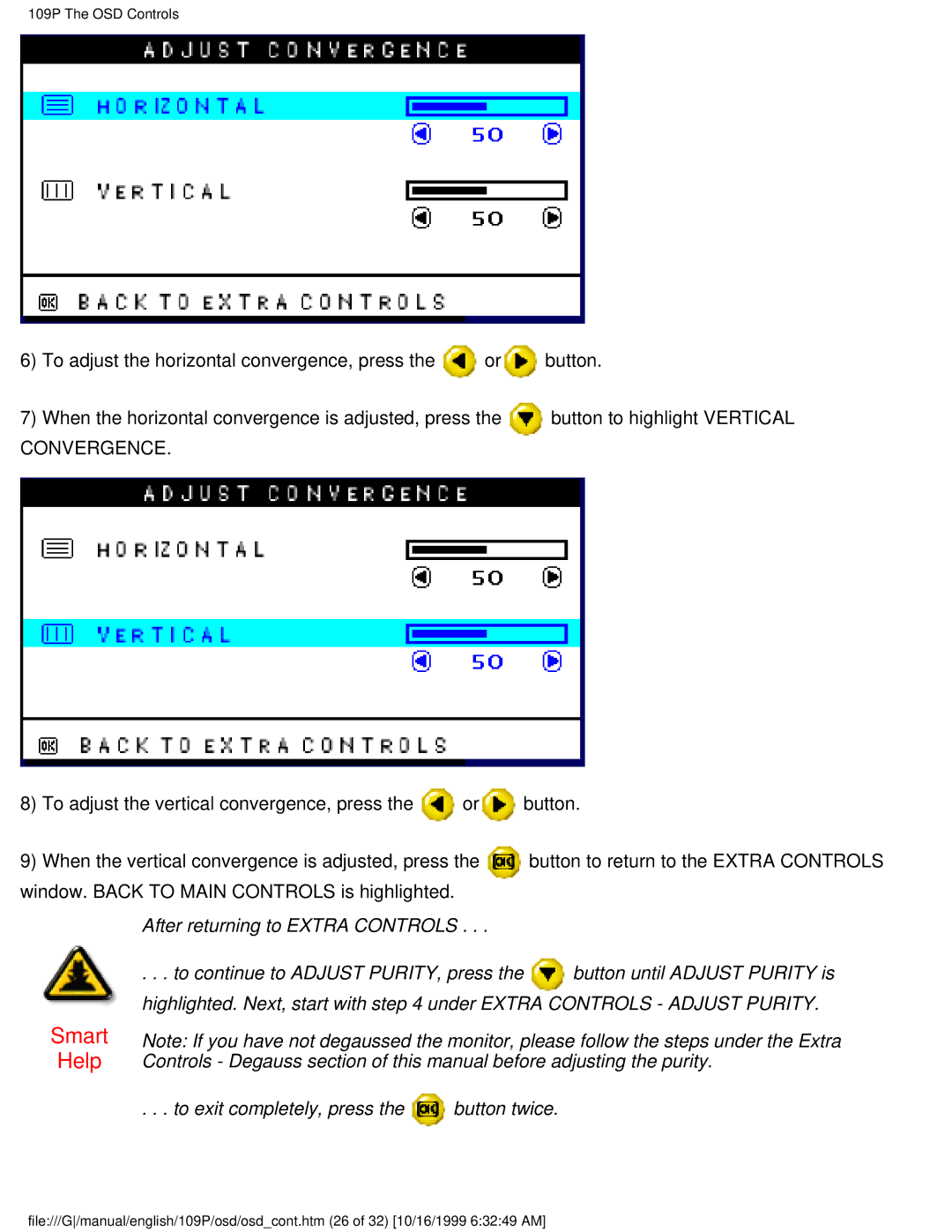 Philips 109P user manual Convergence 