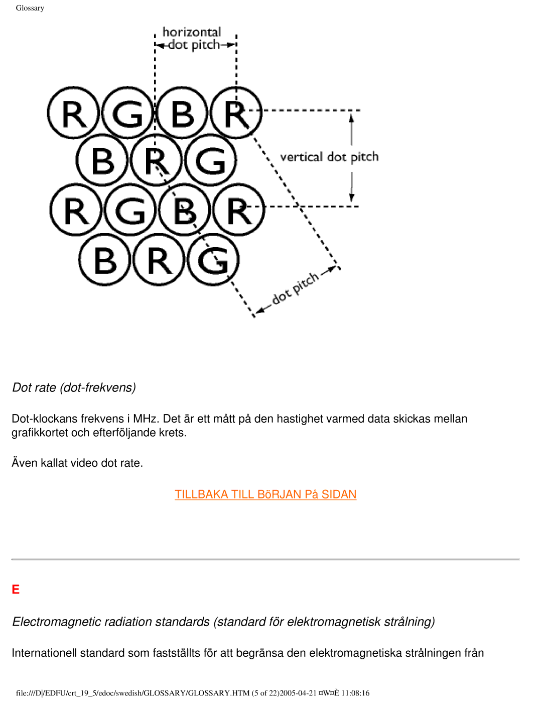 Philips 109P40 user manual Dot rate dot-frekvens 