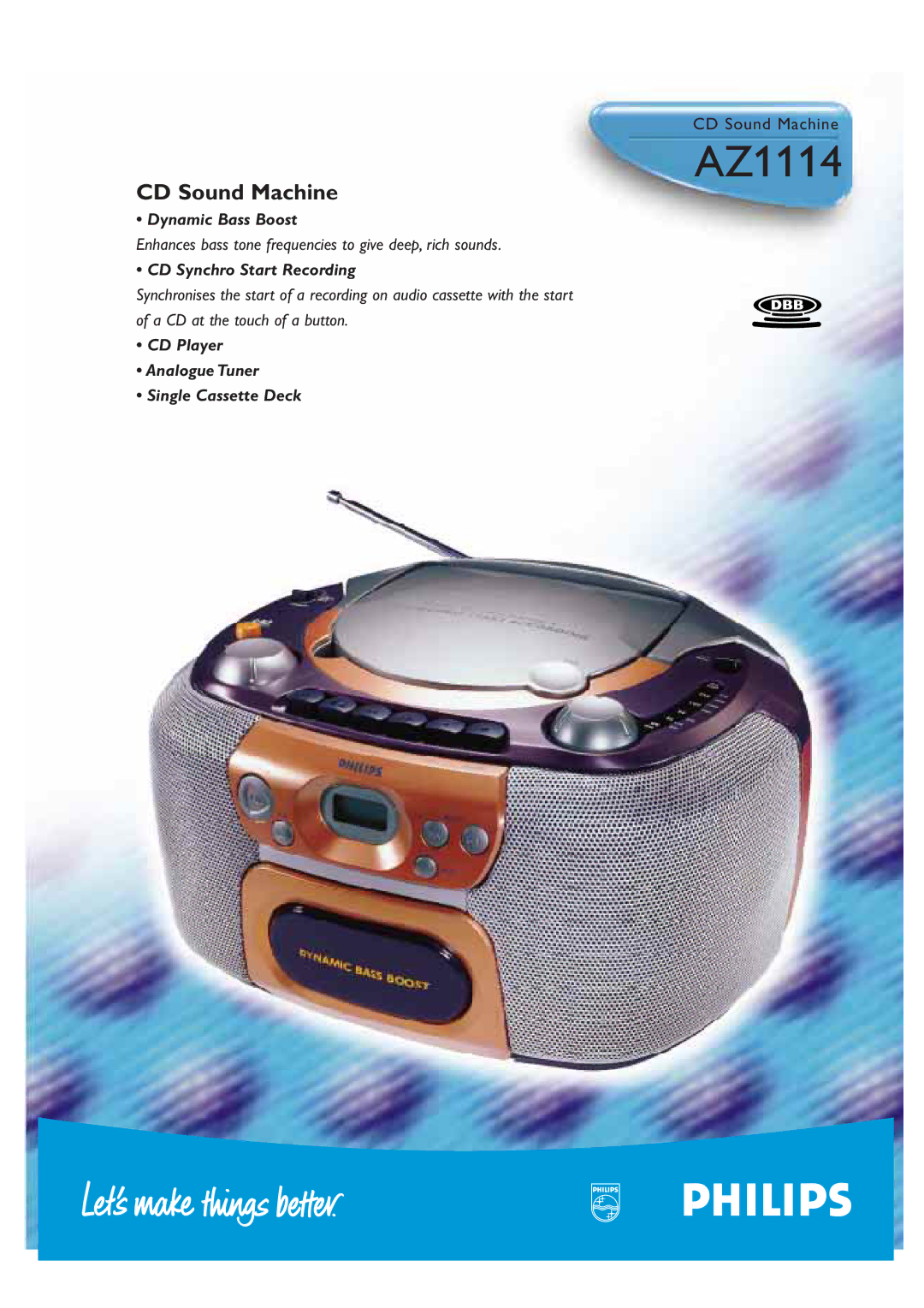 Philips 1111 manual AZ1114 