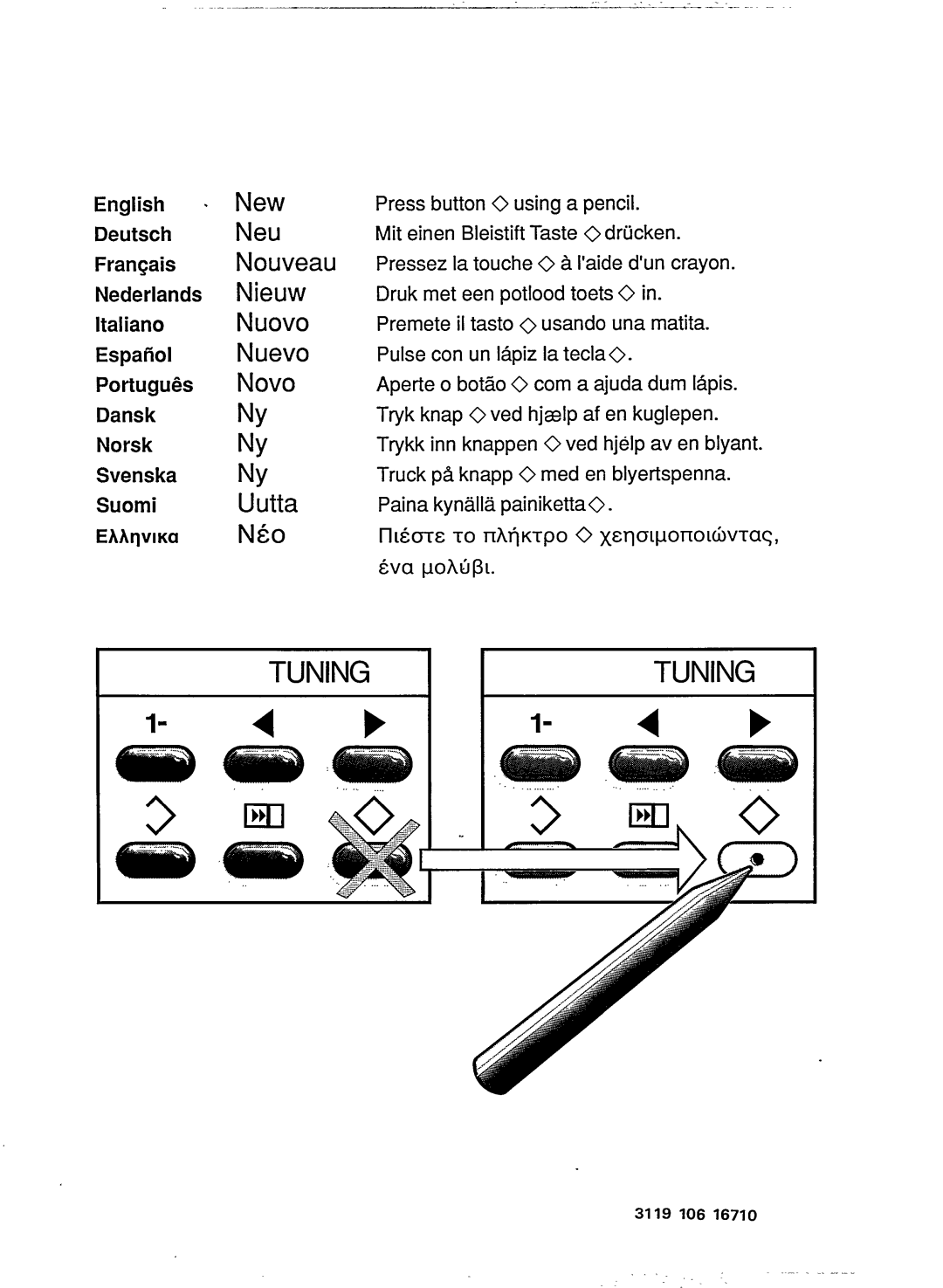 Philips 14CE1000 manual 