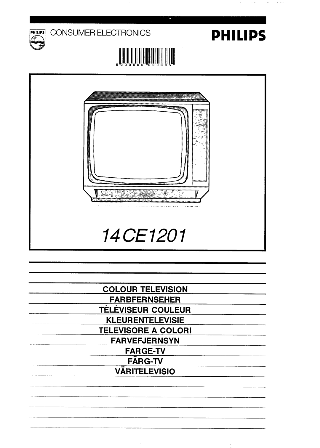 Philips 14CE1201 manual 