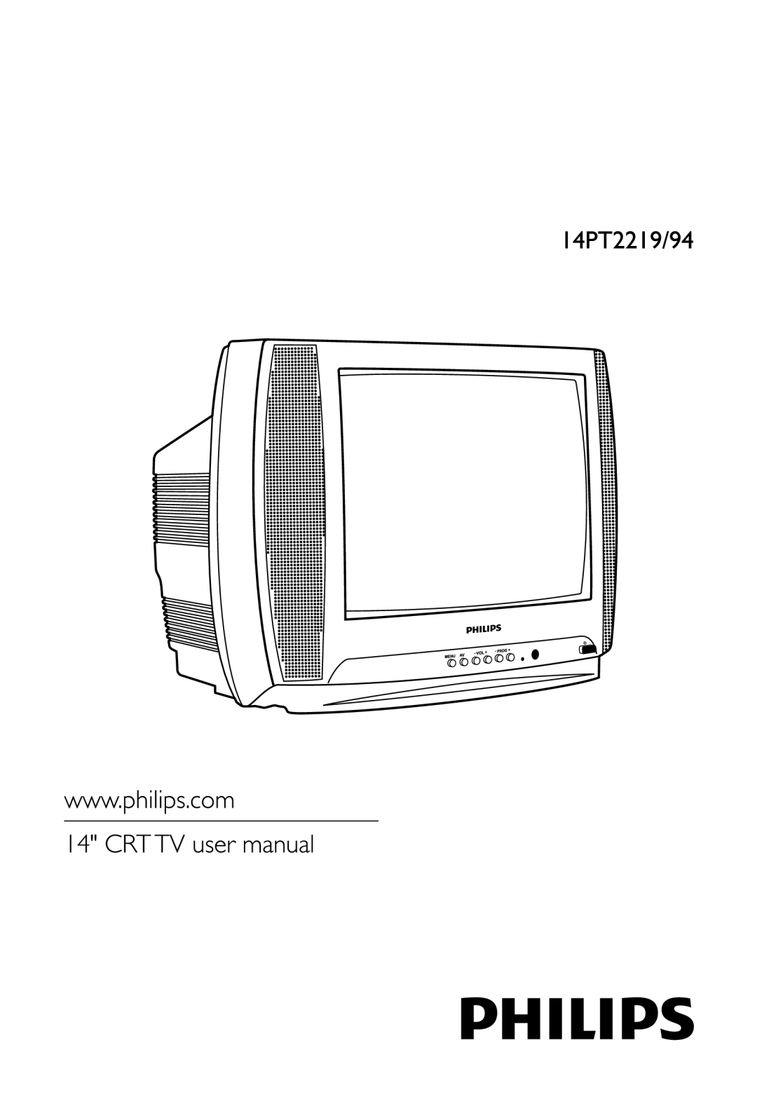 Philips 14PT2219/94 manual 