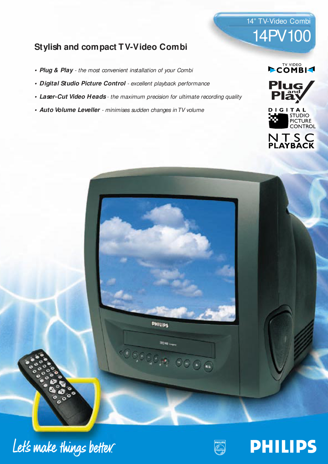 Philips 14PV100 manual 