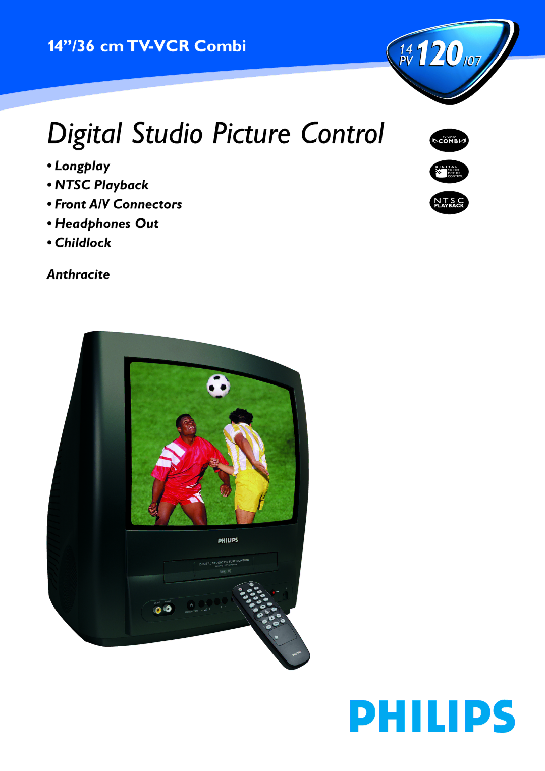 Philips 14PV120/07 manual Digital Studio Picture Control 